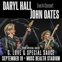 Daryl Hall John Oates show in Charleston, SC. 