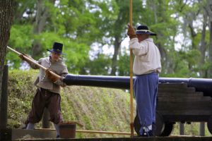 Charles Towne Cannon Demonstration in Charleston SC. 