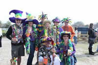 Mardi Crawl in on Shem Creek in Charleston SC. 